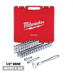 47 pc. 1 / 2 in. Socket Wrench Set (SAE & Metric)