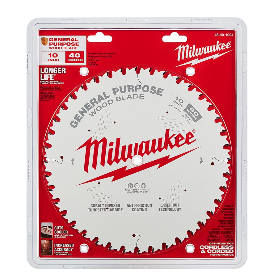 Di-Tec 10″ 40T Circular Saw Blade