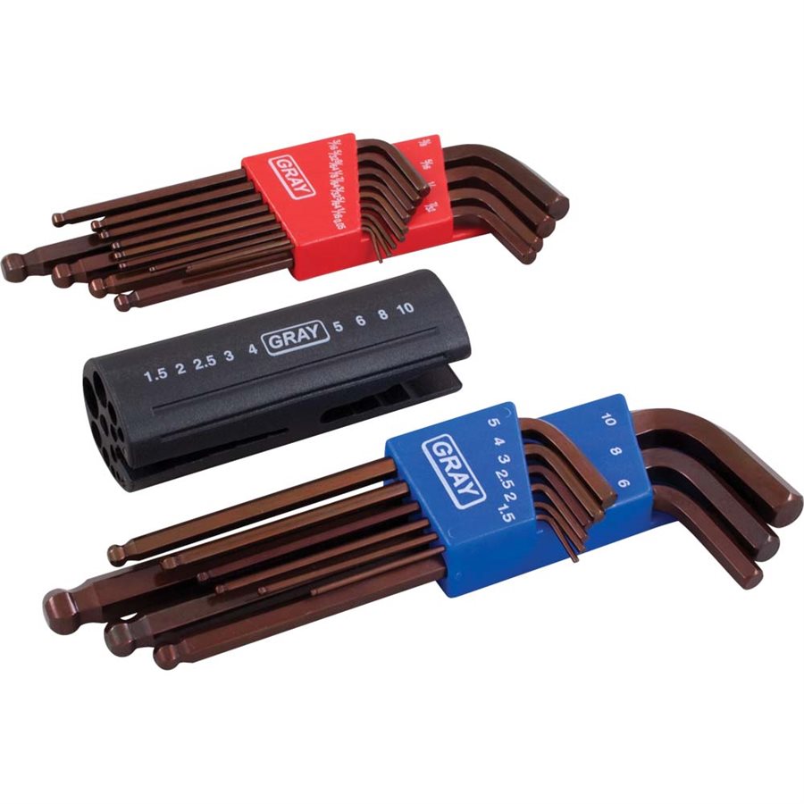 Eklind 13222 - Pack De 2 Jeux De Clés Allen En L (Pouces Et Métrique) | Qualité Pro Made In USA